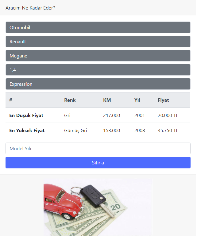 Aracım Ne Kadar Eder?